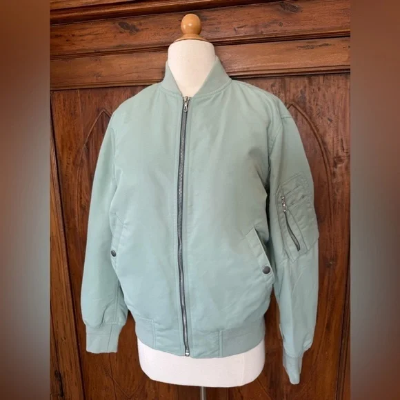 Rag & Bone Manstone Bomber Jacket sage green